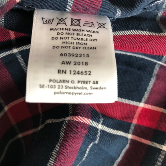 Plaid button down top 116 5-6 years NWT! - Picture 3 of 3